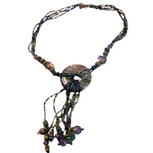 Beautiful seed bead tassel pendant